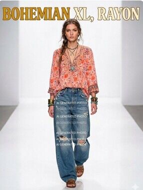 Embroidered Floral Peasant Blouse - Coral Pink